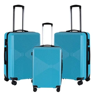 Direct Selling Large Capacity ABS Material Lightweight Luggage Cases Combination Lock Suitcase for School Long Term Travel