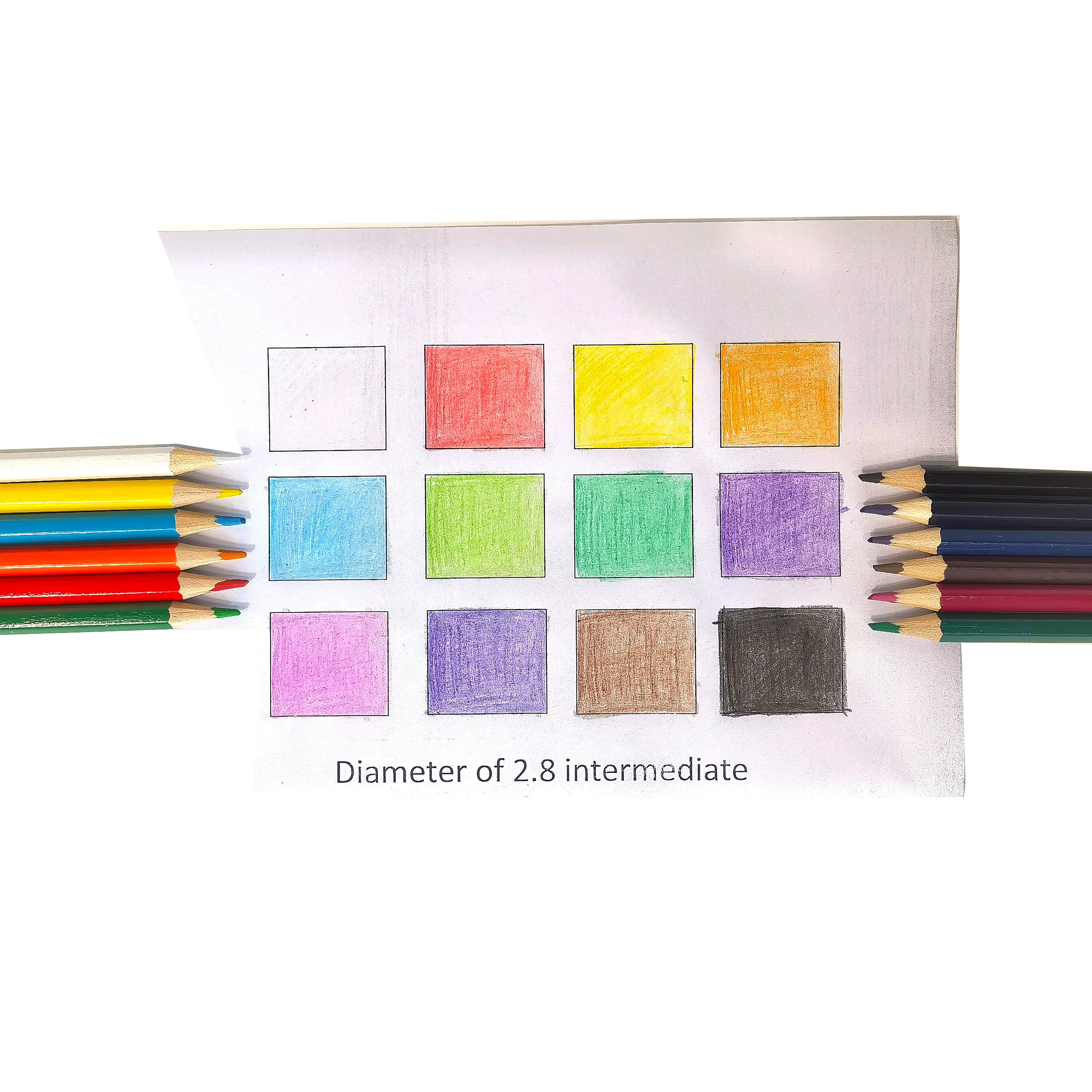 Топ качество оптовой цветной карандаш цвета набор карандашей в бумажной коробке 12 видов цветов алмазов картина по индивидуальному заказу древесины логотип