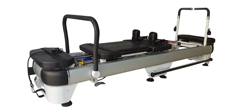 Megacore Factory Direct Commercial Pilates Reformer White Aluminium Alloy OEM Custom Studio Fitness Reformer Pilates Machine