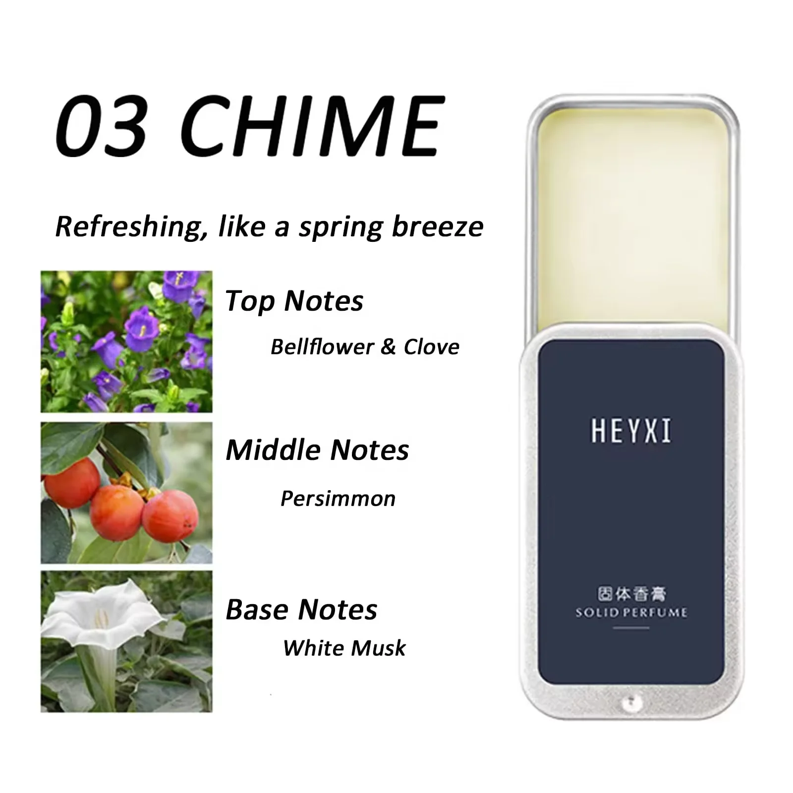 Custom Private Label Natural Long Lasting Body Solid Perfume Balm Portable Case Solid Perfume