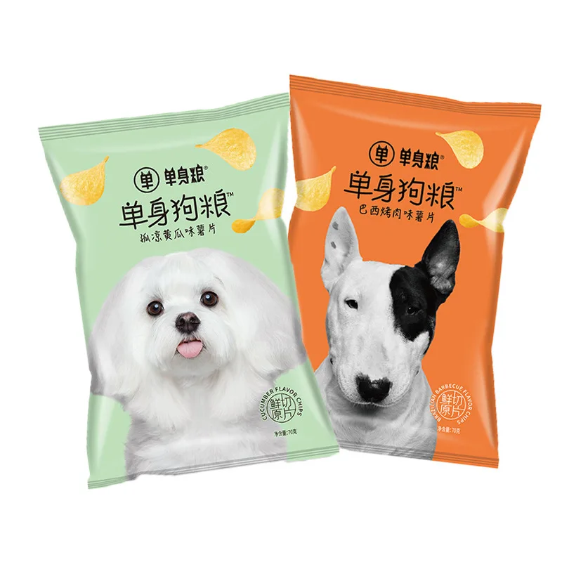 single dog potato chips