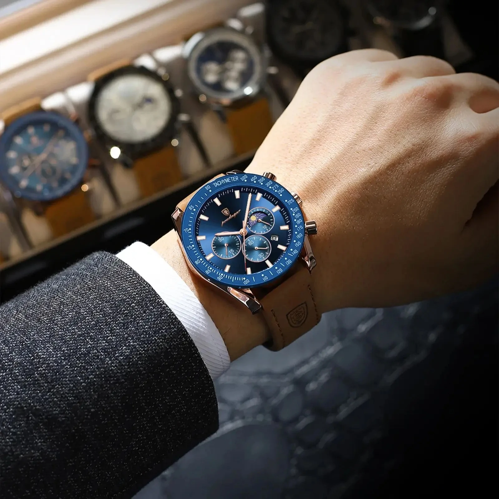 Hugo Poedagar 609 - Luxury Men's Quartz Watch with Date