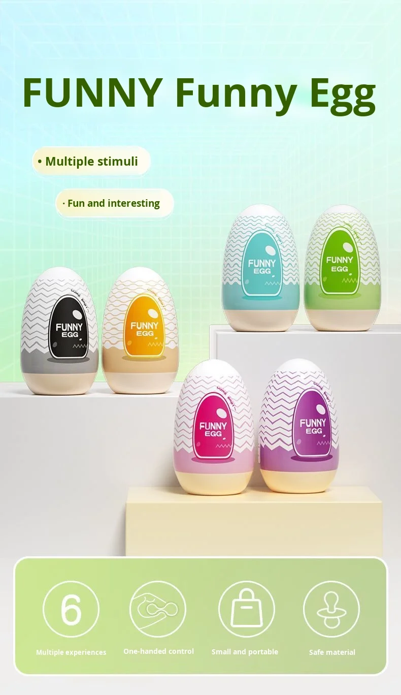 Amoura male egg masturbator portable stroker with automatic decompression