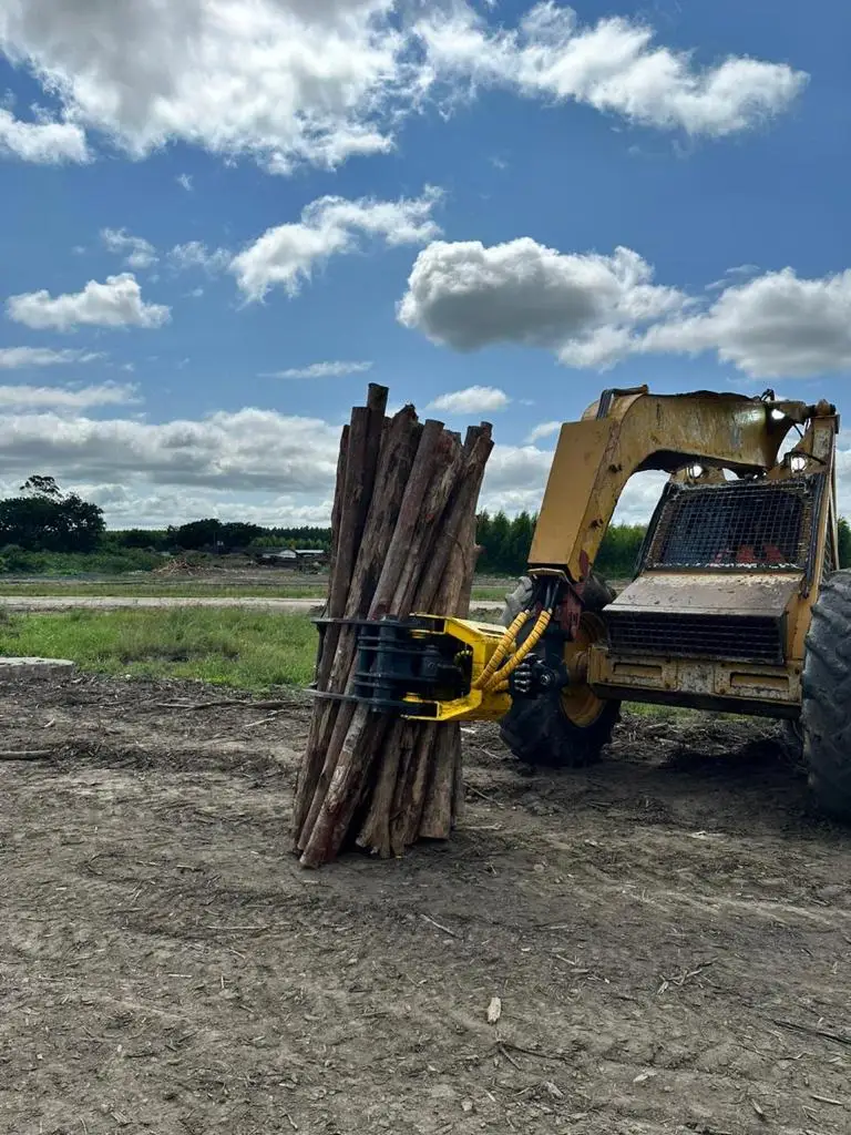 Crane Hydraulic Timber Loader Grapple Attachment Crane Hydraulic Timber ...