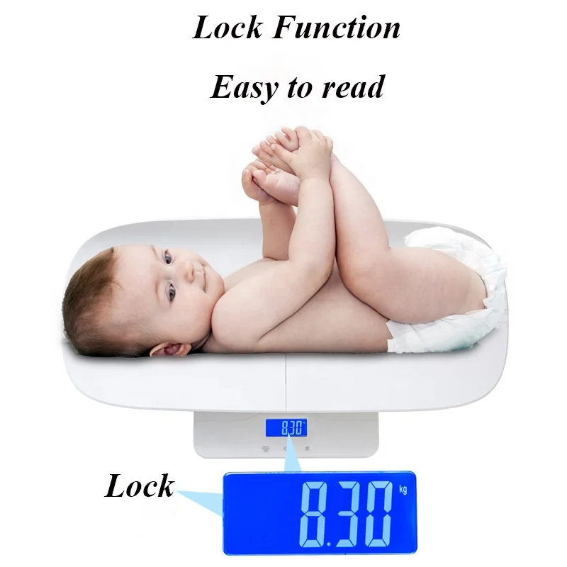 High Precision ABS 100kg Load Capacity Digital Infant Scale Child Baby Weighing Scale