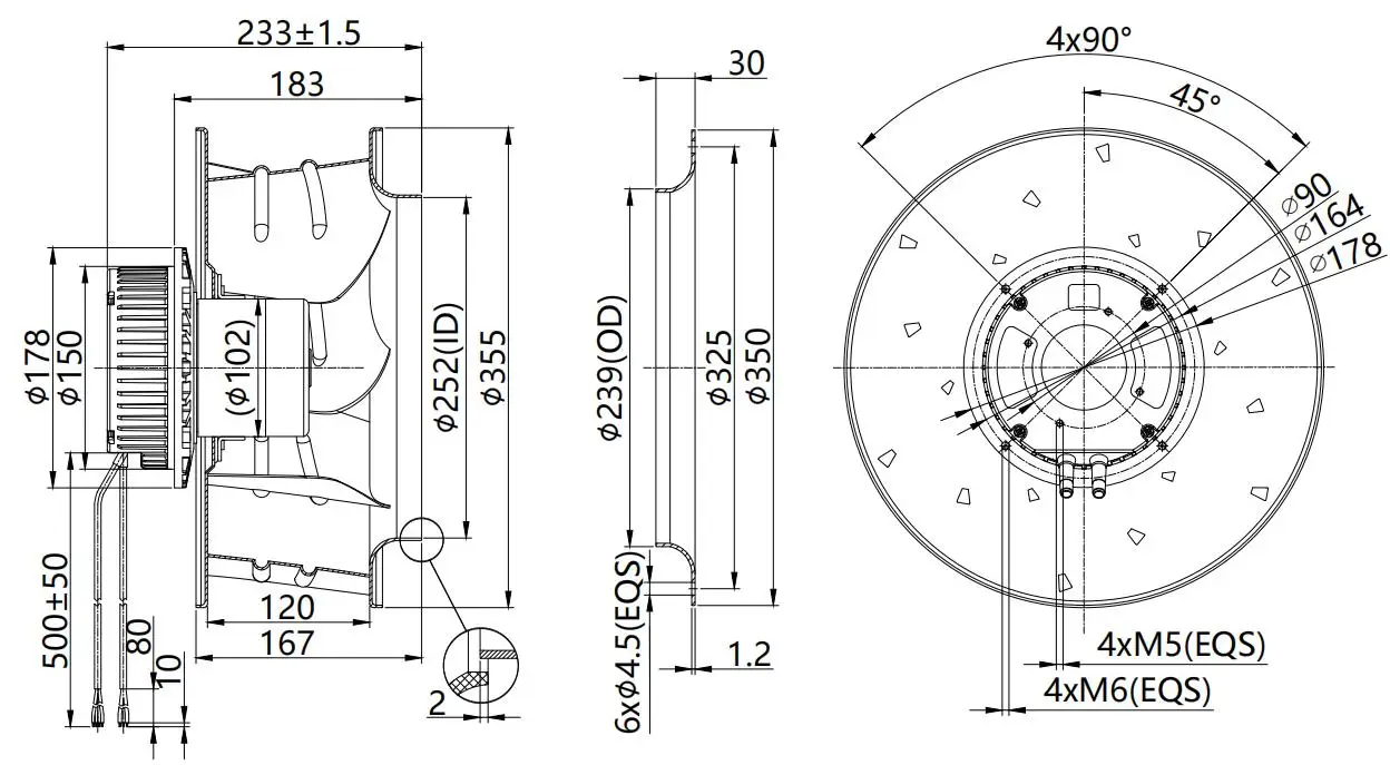Centrifugal Fan, 355mm, Brushless - detail 10