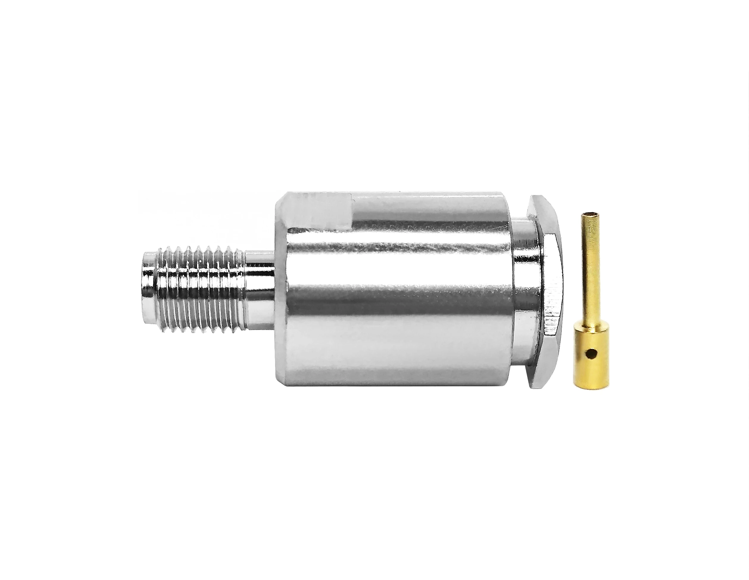 Factory supply Gold plated SMA female jack clamp mounting screw  rg6 cable rf coaxial connectors factory