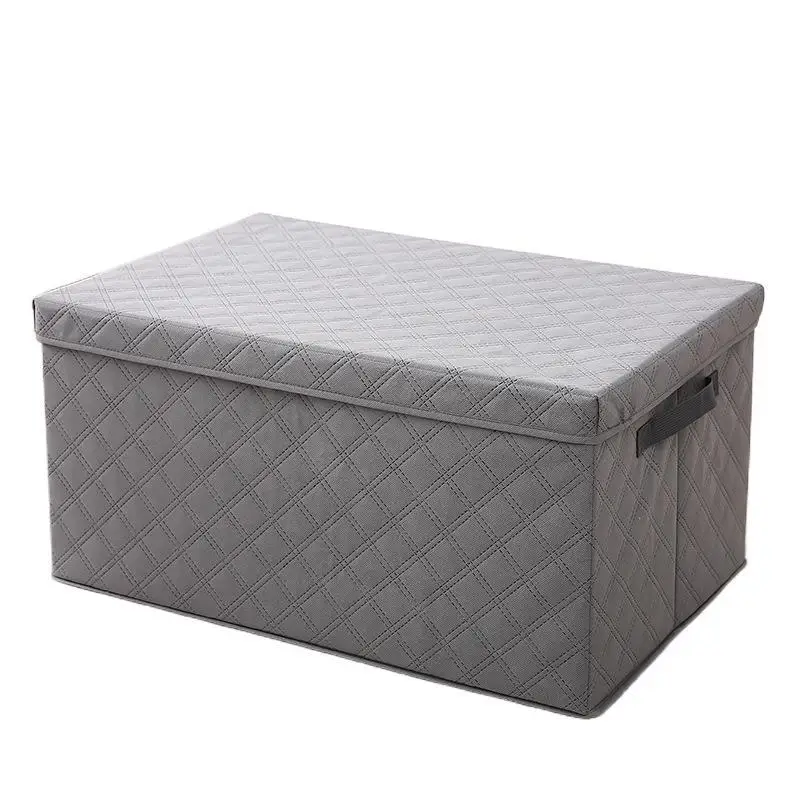 Foldable Clothes Organization Non Woven Blanket Quilting Storage Boxes for Bedding