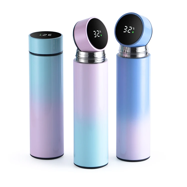 intelligent thermos with lcd touch screen