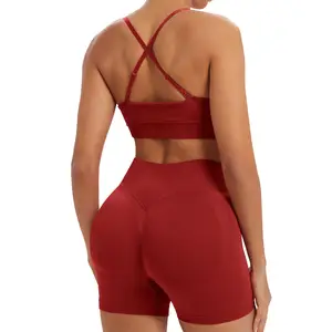 Breathable Lightweight Eco-Friendly Two Piece Activewear Sport Outfit Women Fitness Running Fitness Yoga Set