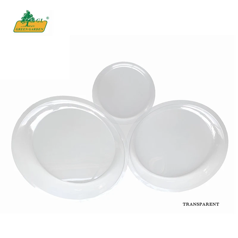 Оптовая продажа прозрачная Прочная Большая пластиковая подставка для растений горшок блюдце высокое растение