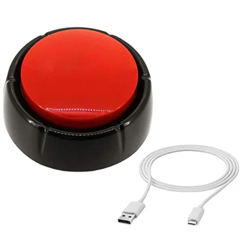Customized USB Downloadable Sound Push Button Programmable Music Sound Button Users Can Change Audio Files by Themselves