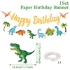 Banner dinosauro bianco
