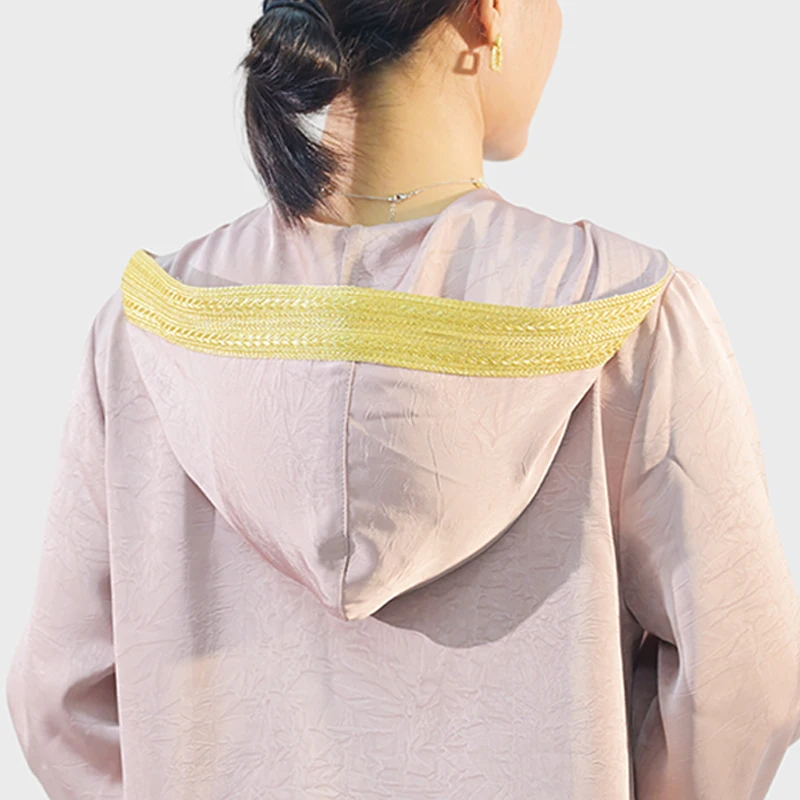 Hot Custom Premium Polyester Fabric Khimaar With Underdress Design Women's Abaya Khimar Set