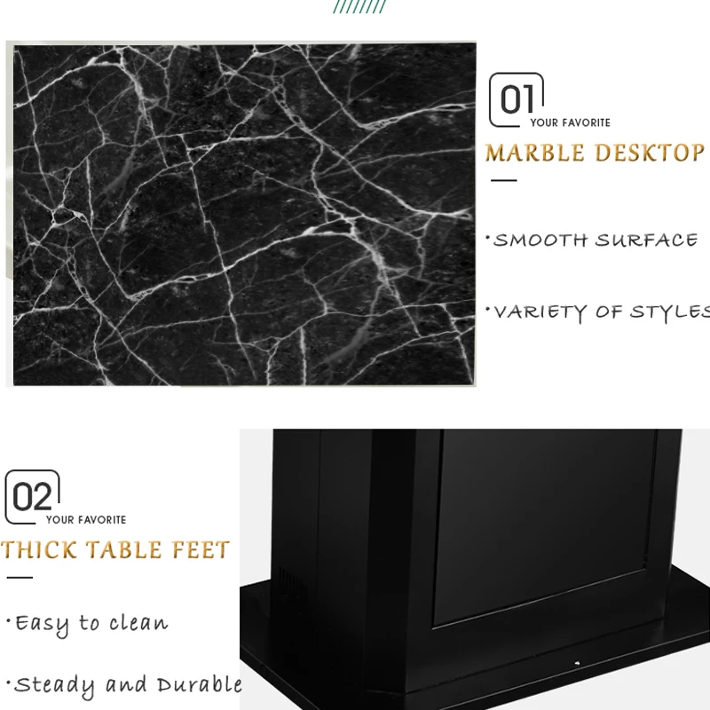 Commercial Quartz Stone Table Top Restaurant Hot Pot Table Korean Bbq Grill Table