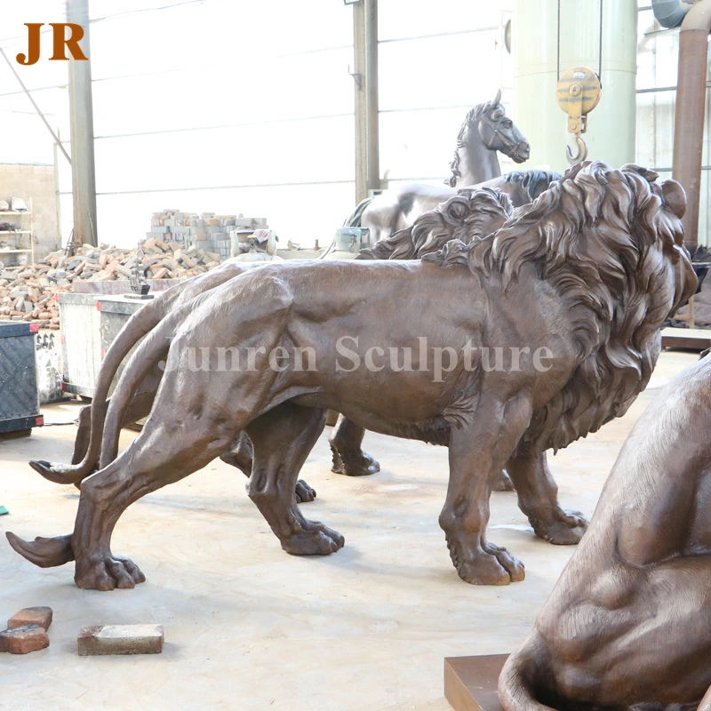 Large Size Walking Bronze Lion Statue For Gate Entrance Buy Bronze