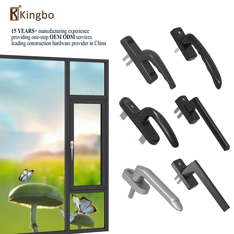 Window Handle With Lock Key Aluminium Casement Upvc Stainless Steel