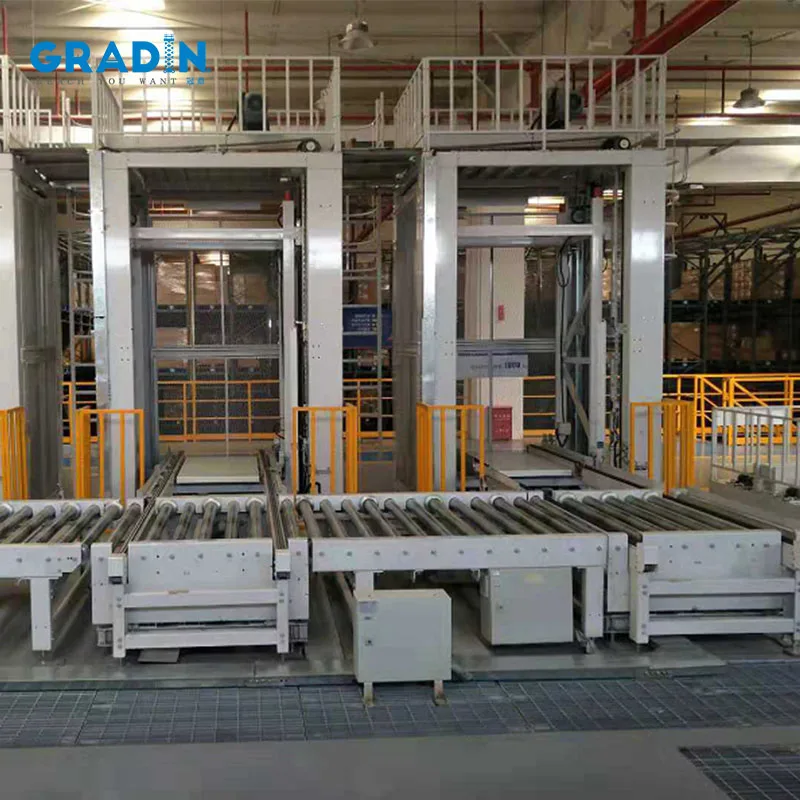 Reciprocating Pallet Hoist Vertical C-conveyor Distribution Centre ...