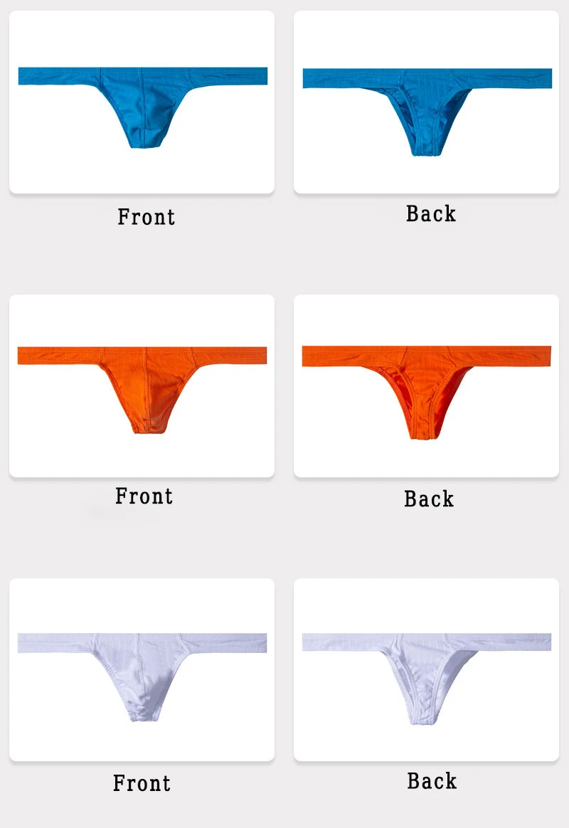 Men's Briefs& Boxers Cooling Sexy Men's Thong G-string Breathable ...