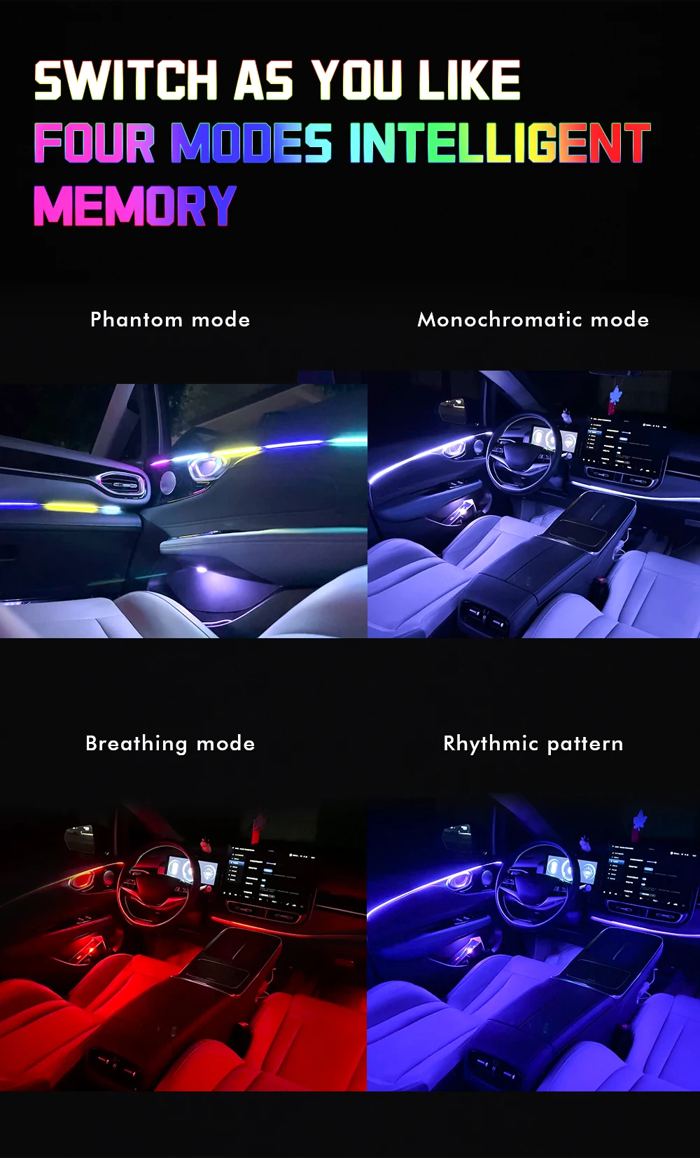 Decorative Ambient Light String 18 in 1 for Car Interior
