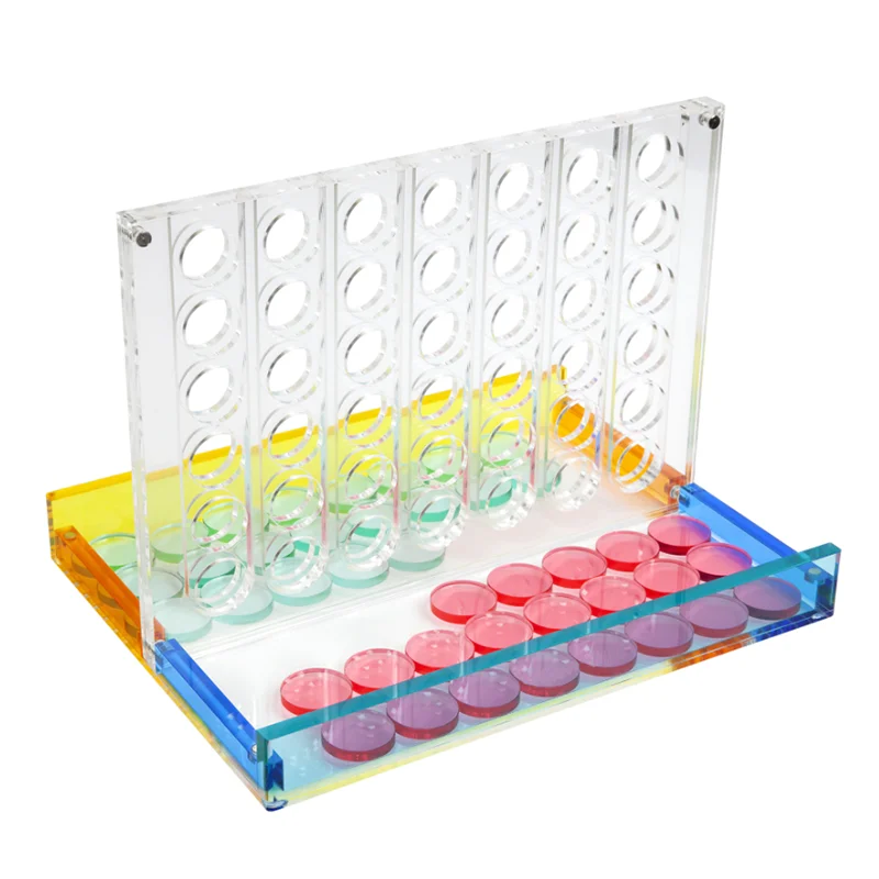 Пользовательский дизайн, акриловая настольная игра, различные цвета, Lucite 4 in a Row Game