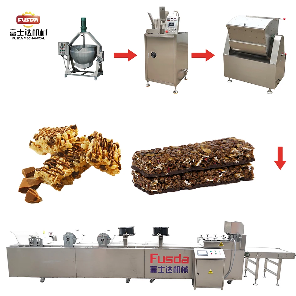 FSD Industrial Fully Automatic Nut Bar Machine Cereal Bar Machine Nut ...