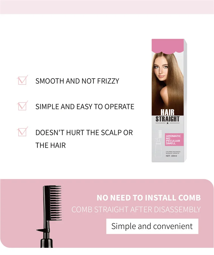 Korea Private Label Best Smoothing Hair Straightening Cream For Damaged