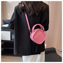 wholesales factory Design High Quality PU Leather Small Square Shoulder Handbag Satchel Purse Messenger Bag for Ladies Girls