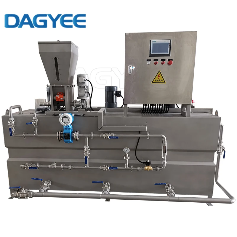 1000l Polymer Preparation Unit Flocculant Intelligent Dosing Control Chemical Dilution Systems