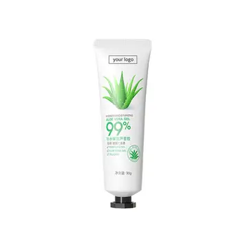 Oem Wholesale Private Logo Brightening Gel Aloe Vera Face Cream Natural organic 97% pure aloe Vera gel with low MOQ