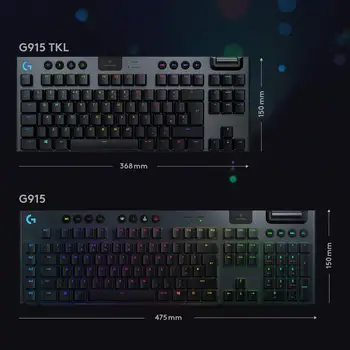 【dan】Logicool G913 TKL G913-TKL-LNBK Logitech G913 TKL Tenkeyless Wireless RGB Keyboard - HK
