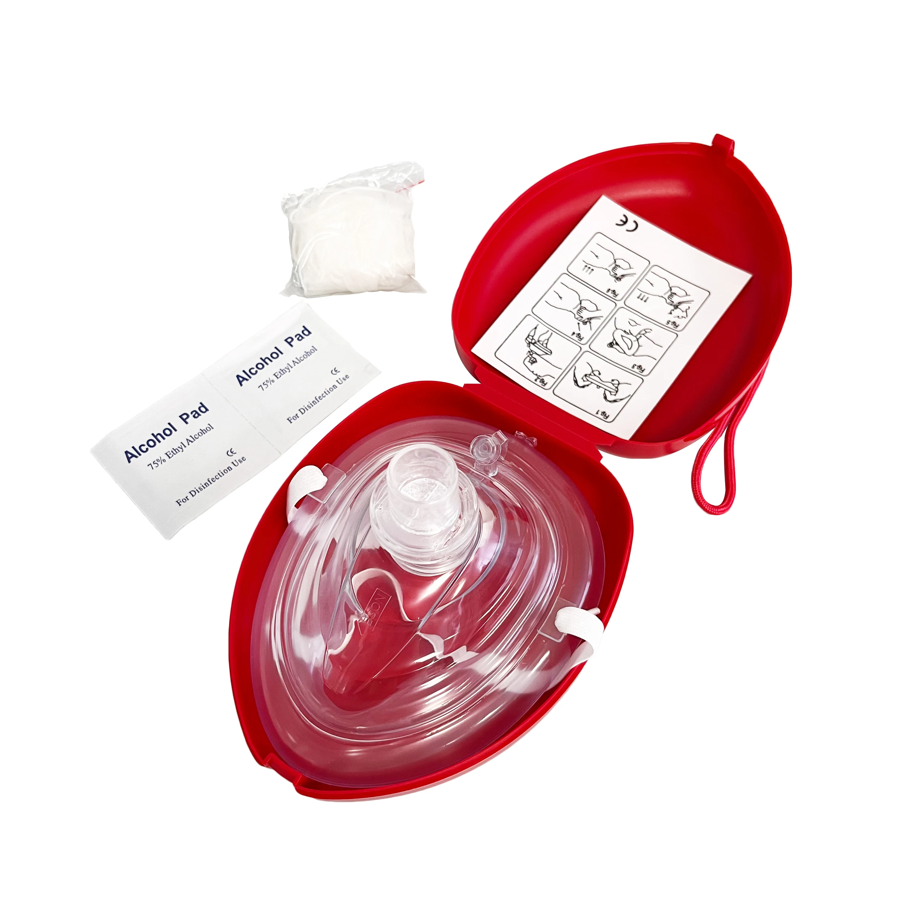 Назначение карманной маски с обратным клапаном. CPR Kit.