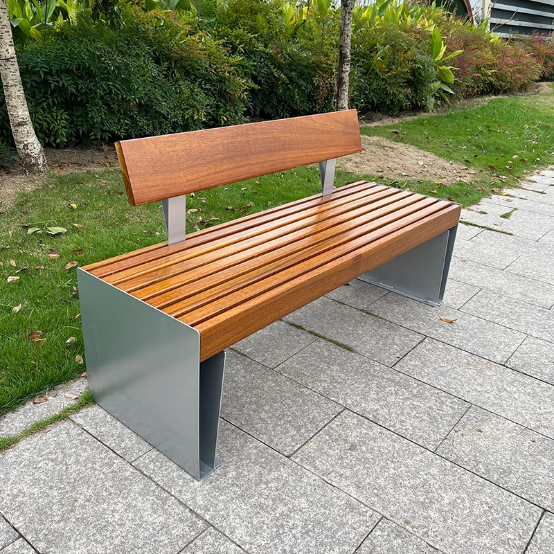 Modern Design Metal Bench Durable Urban Furniture