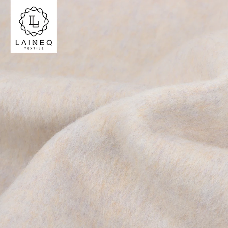 Легкое тепло: новый продукт 5% шерсти альпаки 95% двухлицый длинноволосый Альпака смешанный цвет шерстяной ткани для