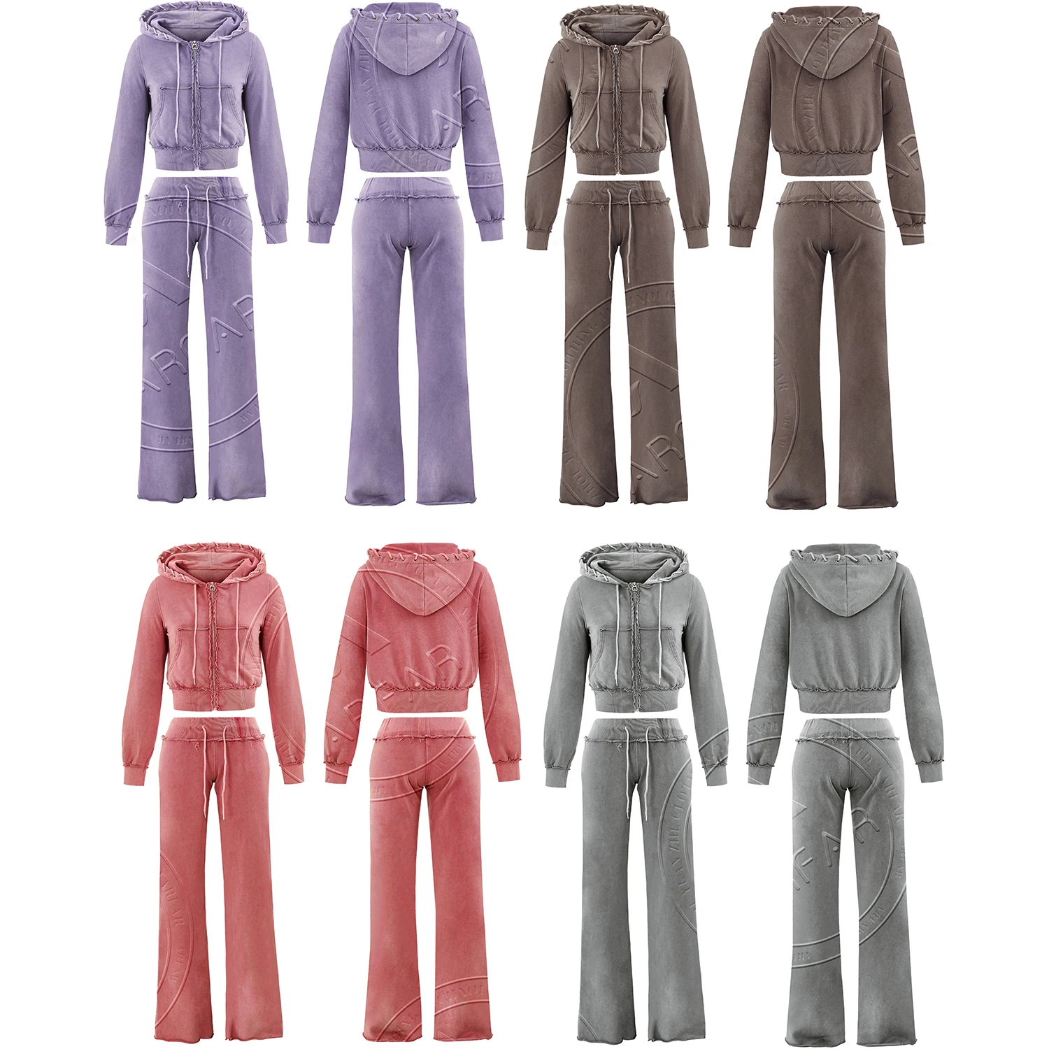Winter Bloom Heavy Fleece Tracksuit