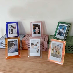 Wholesale Custom Magnetic Three-inch Photo Frame Acrylic Transparent 3 Inch Photo Card Display Picture Frame