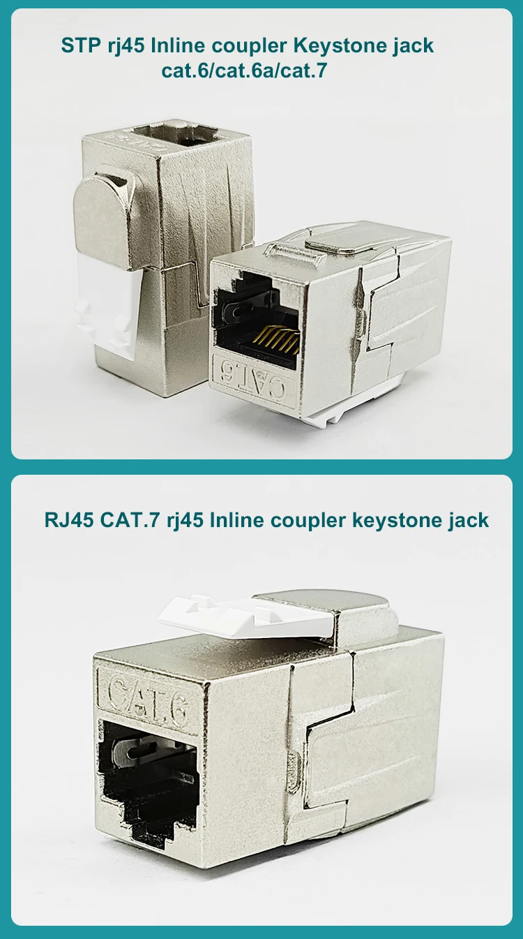 Rj45 Cat6 Cat6a Cat7 Network Keystone Jack For Lan Cable Ftp Inline ...