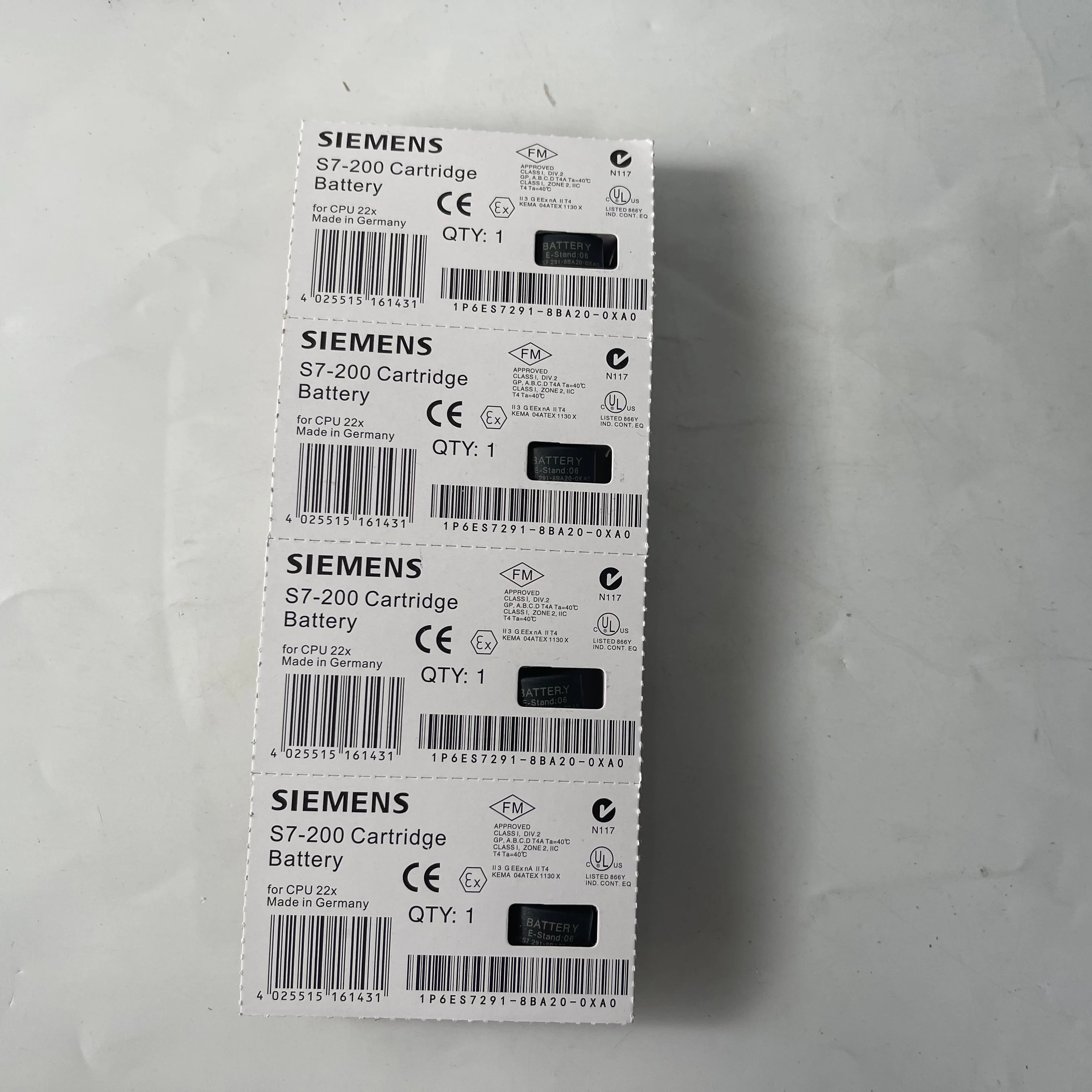 Siemens PLC Battery Cartridge 6ES7291-8BA20-0XA0