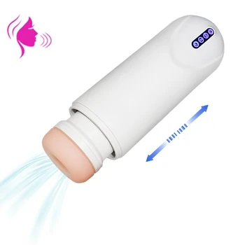 Masturbation cup for men fully automatic retractable e-lectric heating male masturbation device for men