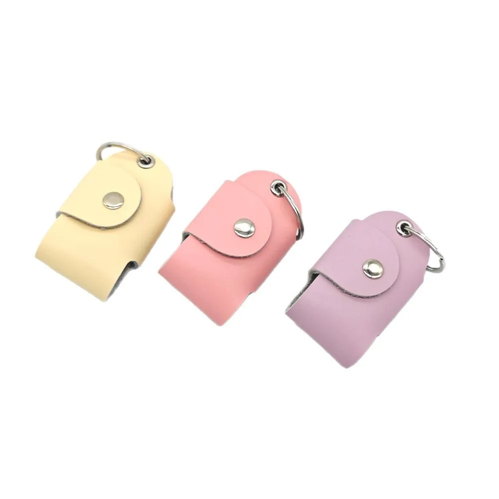 Wholesale Minimalist Leather Key Organizer Case Portable Blocking Pouch Keychain Leathercraft Accessory For Car Keys_voghion.com