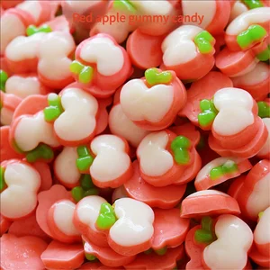 2.5kg Bulk Bagged Apple Gummies with Juicy Fruit Flavor Candy Products