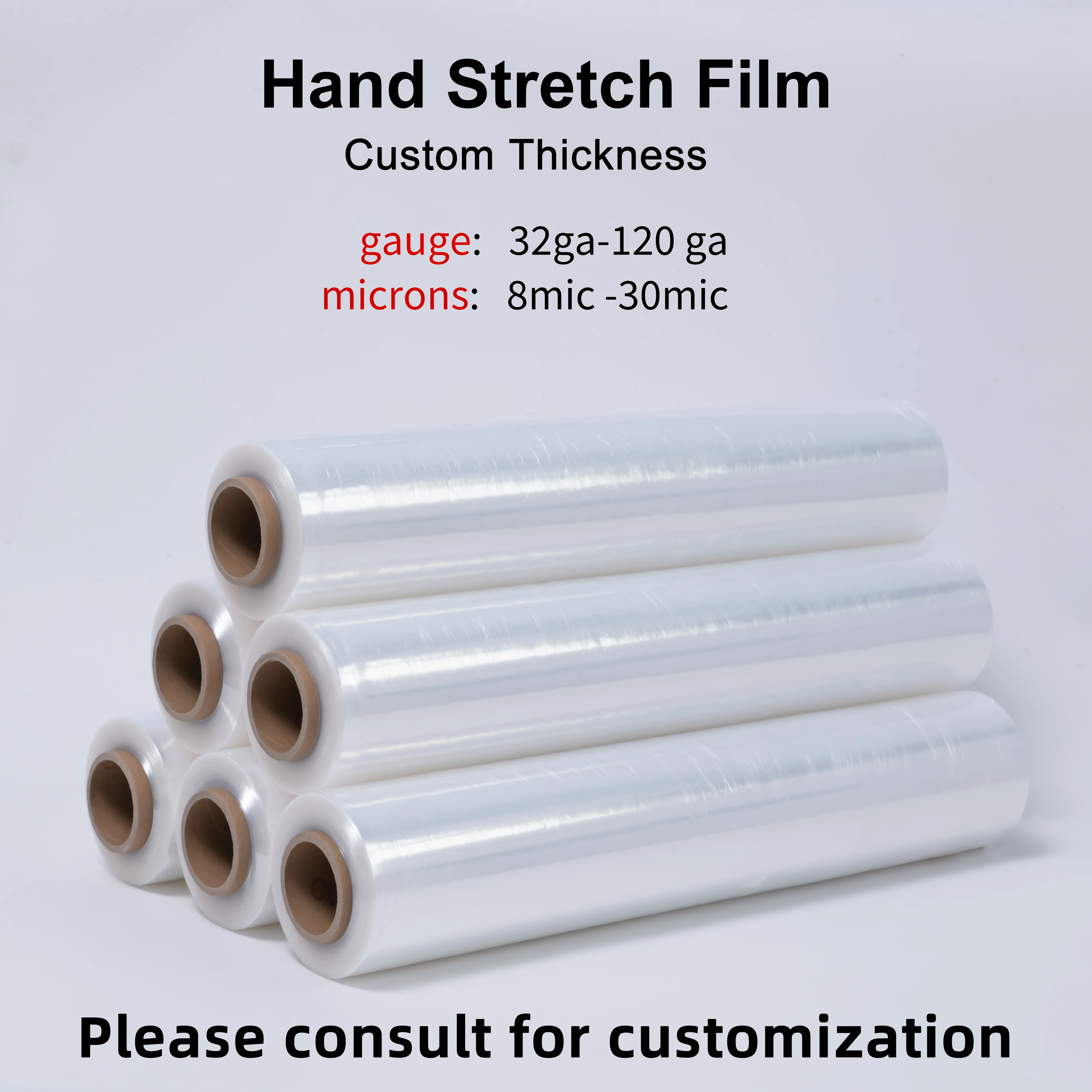 High Quality Competitive Price LLDPE Packaging Strech Film Plastic Wrap Roll PE Pallet Wrapping Stretch Film