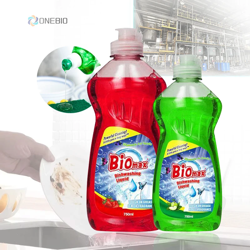 OEM High Quality 500ML 750ML Dish Wash Detergent Soap Liquid Lemon Fragrance Kitchen Cleaner for Apparel for Dishwashing