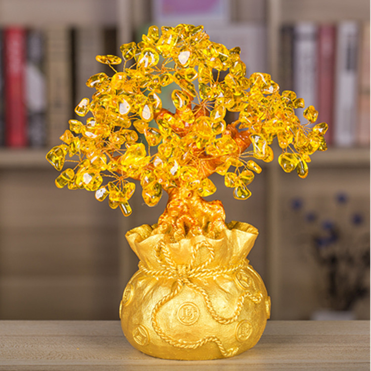 置物 Citrine money tree with piyao 71PyX687tIL._AC_UF894,