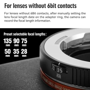 TTArtisan M-E 6Bit Adapter Lens Adapter Ring Mount Adapting and Exif Recording for M-Mount Lens for Sony A7S A7III A5000 A6000 product image