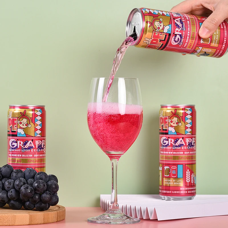 OEM Service for Fruit Beer 330ml 500ml Flavoring Premium Fruit Flavor Beers Grapefruit Pineapple Varieties Manufactured in China