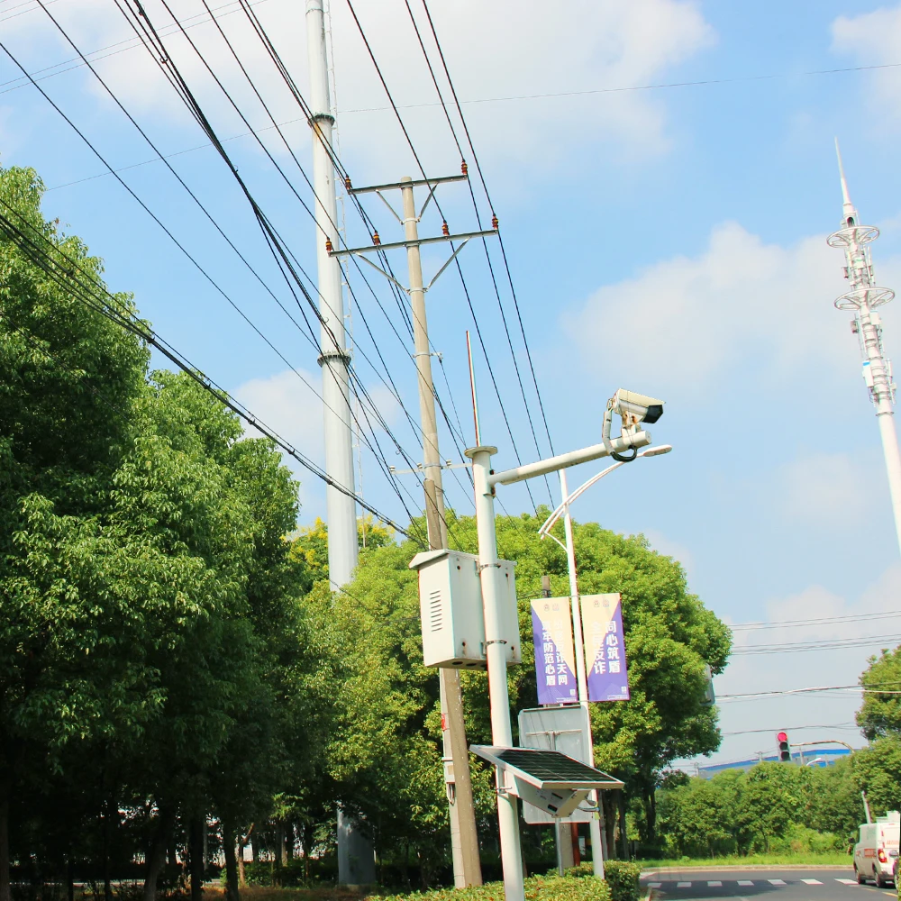 12V Outdoor Solar Monitoring Power Supply System 80W 40AH Solar Panel With Inbuilt Battery for  CCTV Radio POE
