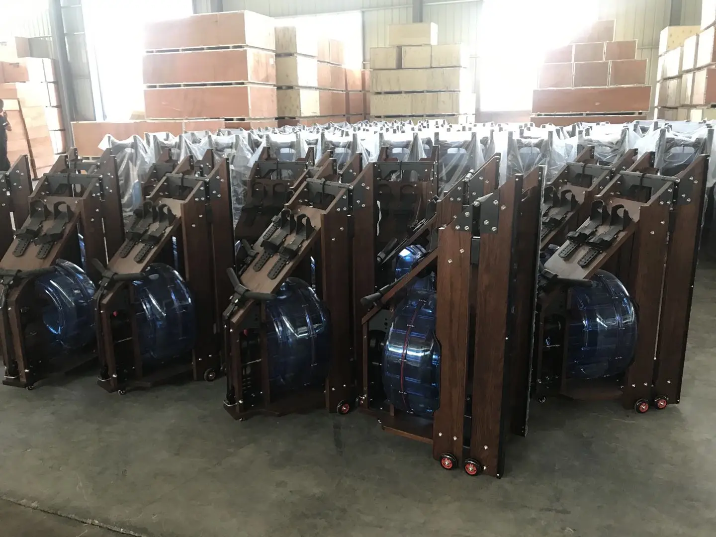 YG-R003 гребной тренажер складной Водонепроницаемость древесина упражнения коммерческий тренажерный зал оборудование для похудения Крытый Бодибилдинг Спорт