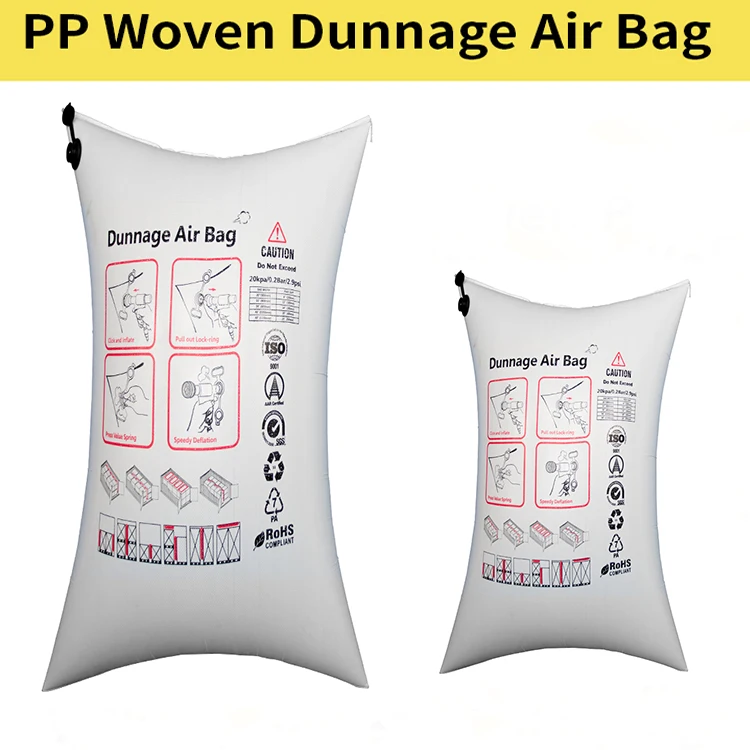 Source Hot Sale Airbag White PP Printed Woven Dunnage Air Bag
