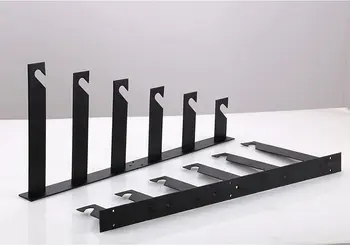 Photography Backdrop 6 Roller Wall Mounting Manual Photo Background Holder Support System with Hooks Bars for Home Studio Live detail image